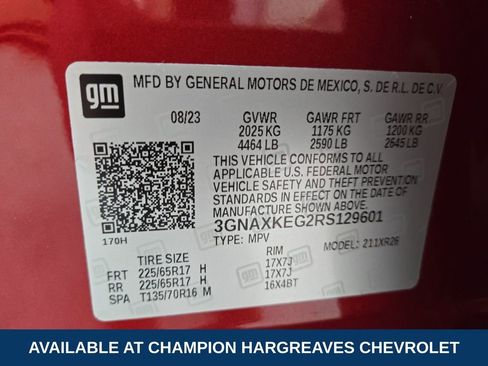 Certified 2024 Chevrolet Equinox LT w/ LPO, Floor Liner Package image 42