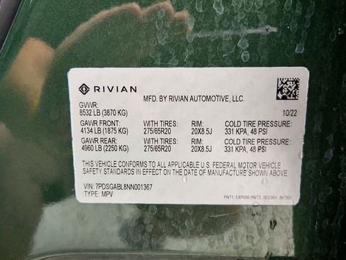 Used 2022 Rivian R1S Launch Edition Quad AWD/4WD image 20