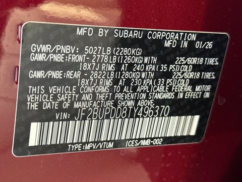 New 2026 Subaru Outback Limited AWD/4WD image 28