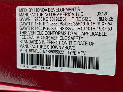 Used 2025 Honda Odyssey Sport-L image 12