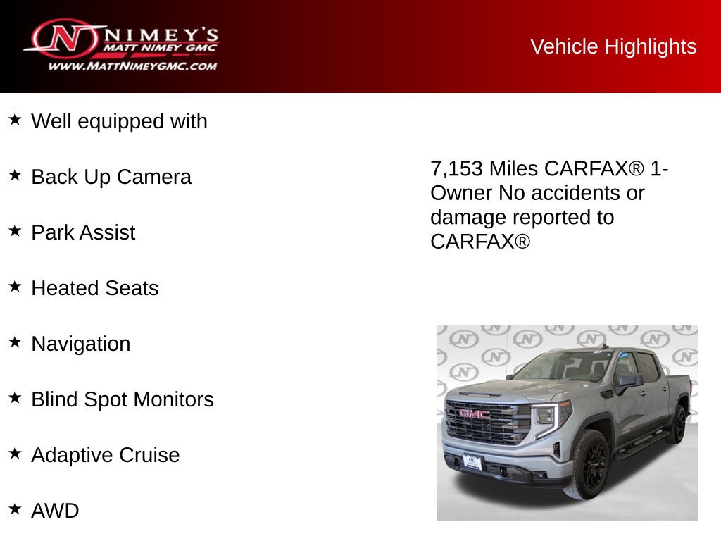 Used 2026 GMC Sierra 1500 Elevation w/ X31 Off-Road Package AWD/4WD image 6