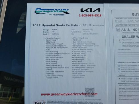 Used 2022 Hyundai Santa Fe SEL Premium AWD/4WD image 38