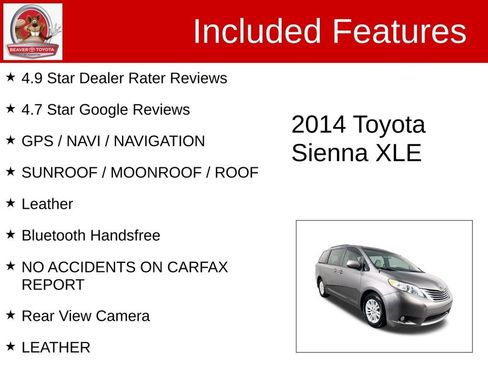 Used 2014 Toyota Sienna XLE image 4