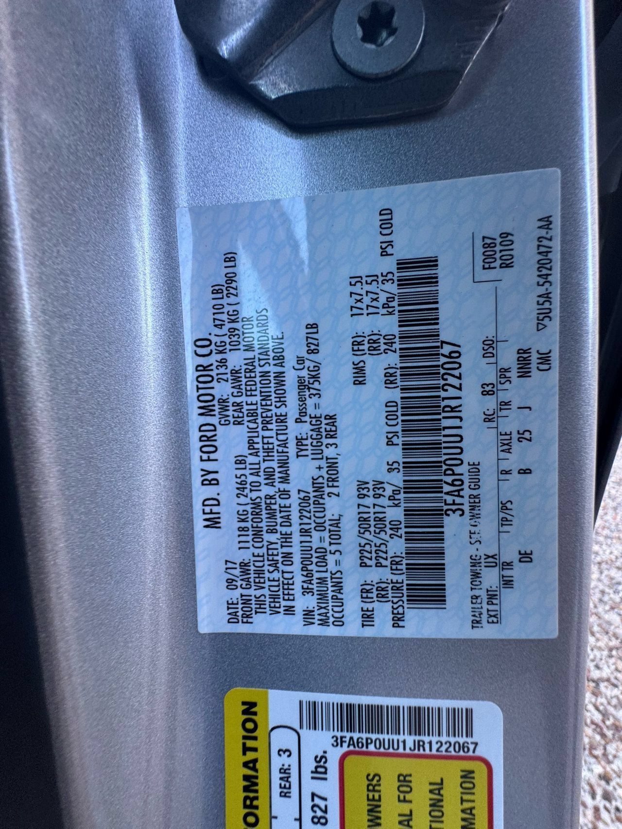 Used 2018 Ford Fusion S FWD image 27