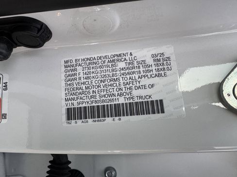 Used 2025 Honda Ridgeline Black Edition image 7