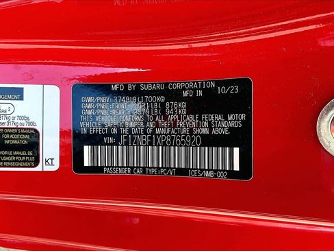 Used 2023 Toyota GR86 Premium w/ ALL Weather Mat Package (TMS) RWD image 36