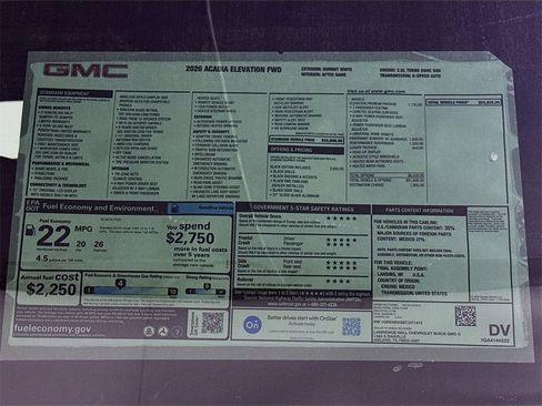 New 2026 GMC Acadia Elevation w/ Black Edition image 20