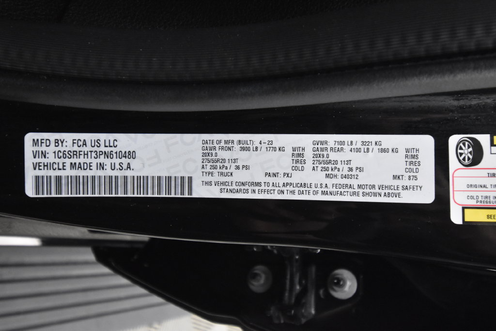 Used 2023 RAM 1500 Limited w/ Body Color Bumper Group AWD/4WD image 27