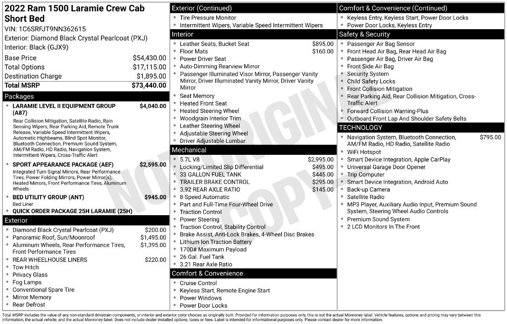 Used 2022 RAM 1500 Laramie AWD/4WD image 20