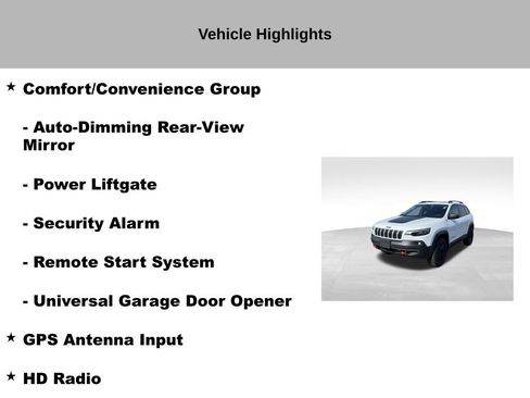 Used 2019 Jeep Cherokee Trailhawk w/ Comfort/Convenience Group AWD/4WD image 14