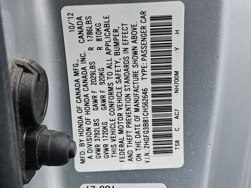 Used 2012 Honda Civic EX image 35