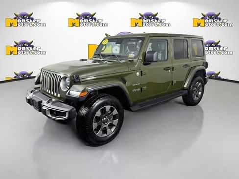 Used 2021 Jeep Wrangler Unlimited Sahara w/ Uconnect 4C Nav & Sound Group AWD/4WD image 1