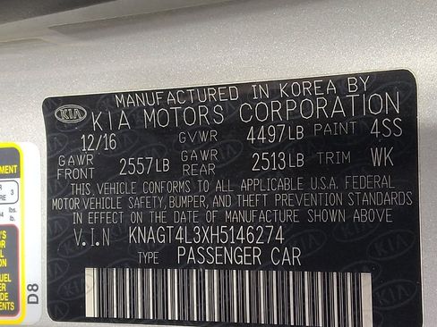 Used 2017 Kia Optima LX FWD image 33