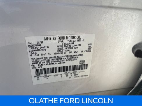 Certified 2019 Lincoln Nautilus Premier AWD/4WD image 20