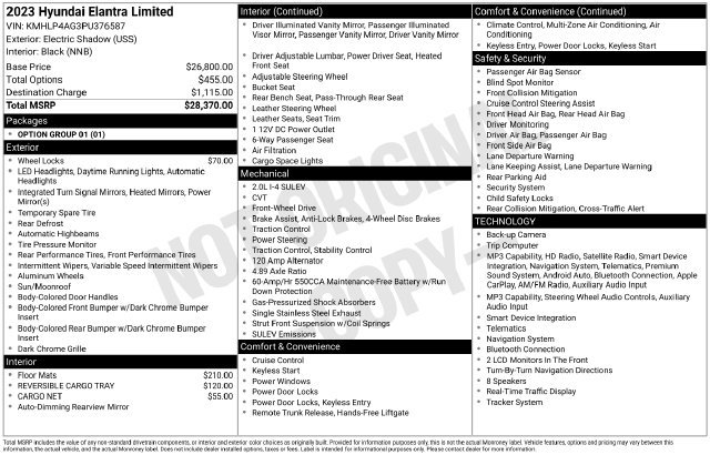 Used 2023 Hyundai Elantra Limited FWD image 5