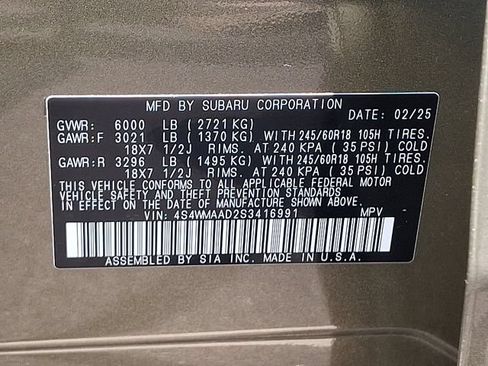 Used 2025 Subaru Ascent Premium AWD/4WD image 27