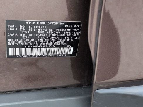 Certified 2022 Subaru Outback Touring XT w/ Popular Package #2 AWD/4WD image 42