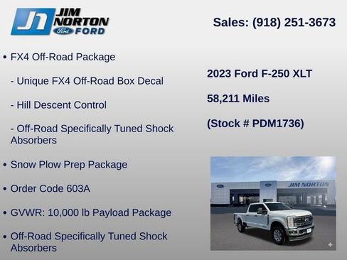 Used 2023 Ford F250 XLT w/ FX4 Off-Road Package AWD/4WD image 11