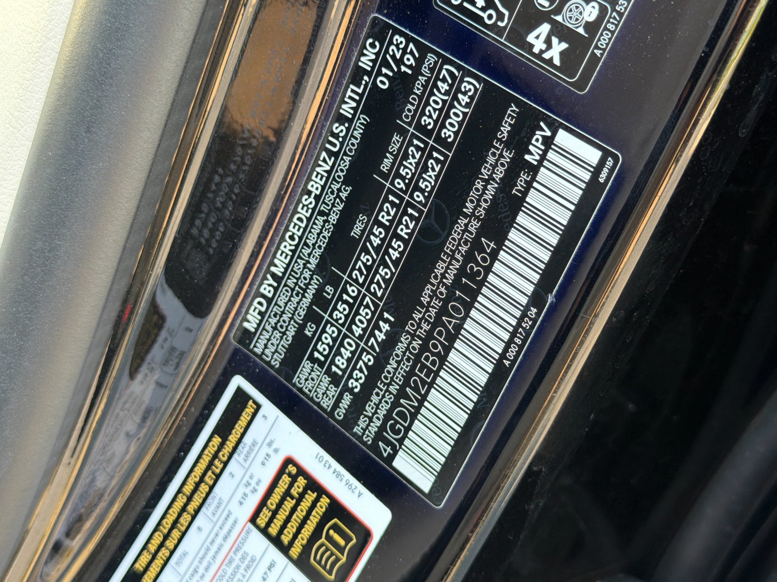 Certified 2023 Mercedes-Benz EQS 450+ 4MATIC SUV image 28