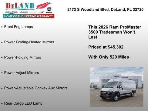New 2026 RAM ProMaster 3500 w/ Convenience Group FWD image 12