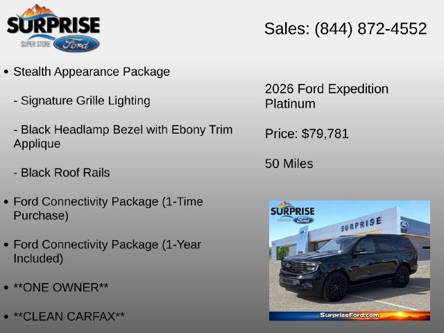 Used 2026 Ford Expedition Platinum w/ Stealth Performance Package AWD/4WD image 24