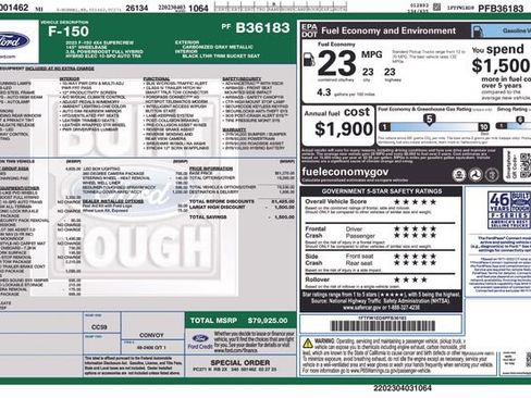 Certified 2023 Ford F150 Lariat w/ Equipment Group 502A High image 36