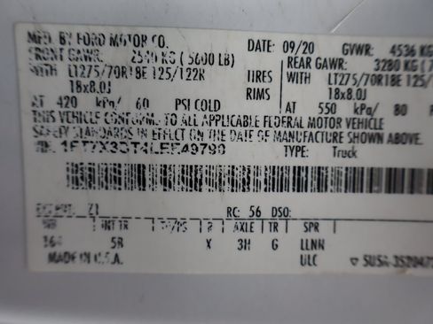 Used 2020 Ford F350 Lariat w/ Chrome Package AWD/4WD image 45