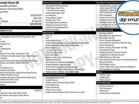 New 2026 Hyundai Kona SE image 12