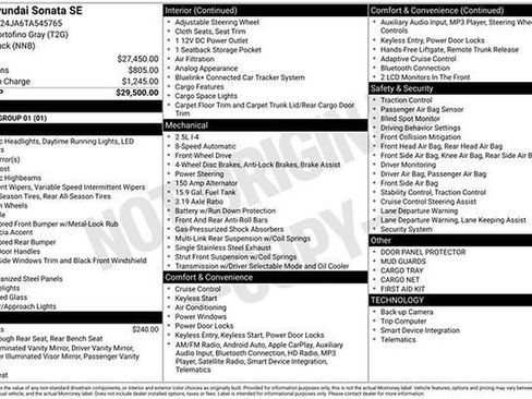 New 2026 Hyundai Sonata SE image 5