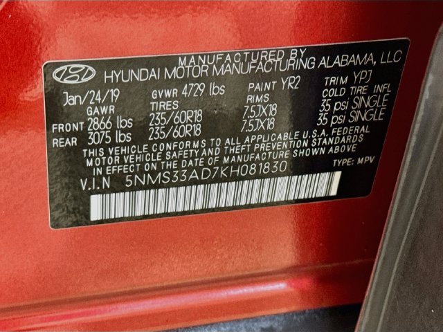 Used 2019 Hyundai Santa Fe SEL FWD image 39