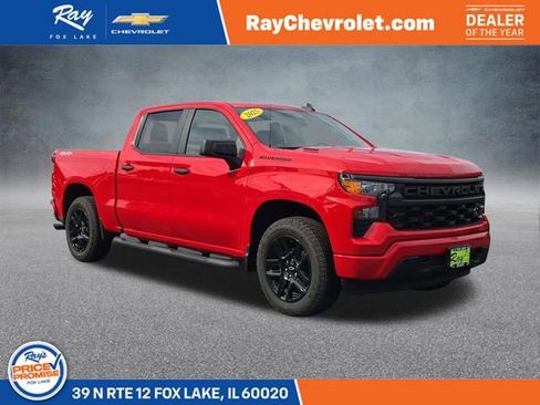Used 2025 Chevrolet Silverado 1500 Custom w/ Turbomax Blackout Package AWD/4WD image 1