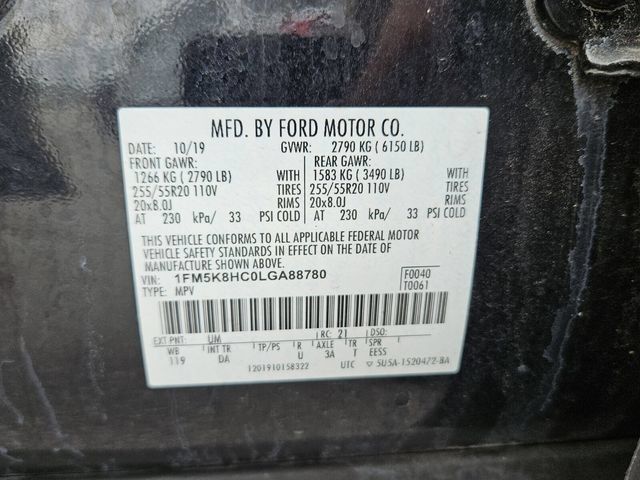 Used 2020 Ford Explorer Platinum w/ Premium Technology Package AWD/4WD image 7