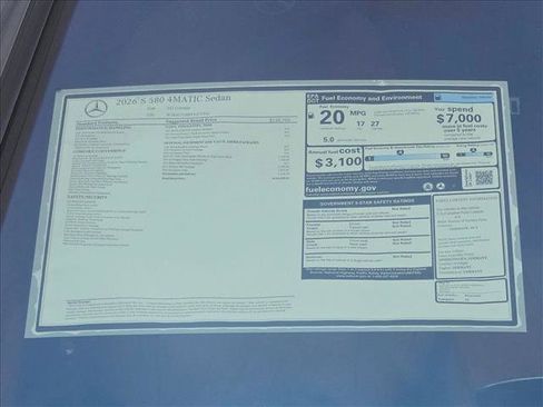 New 2026 Mercedes-Benz S 580 4MATIC Sedan image 18