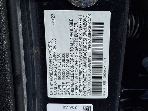 Used 2023 Honda Accord EX image 27