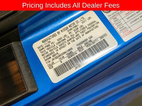 Certified 2025 Nissan Z Performance w/ Floor Mat Package RWD image 24
