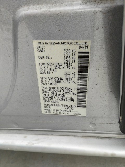 Used 2019 Nissan Frontier SV RWD image 9