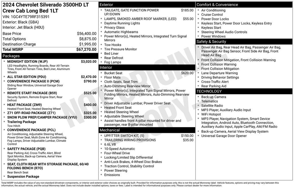 Certified 2024 Chevrolet Silverado 3500 LT w/ Midnight Edition AWD/4WD image 5