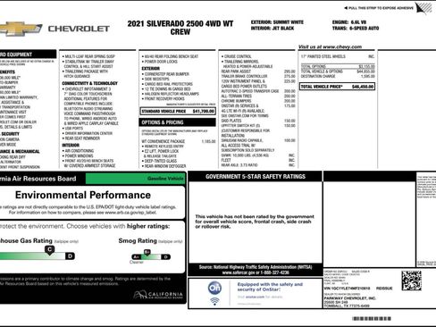 Used 2021 Chevrolet Silverado 2500 W/T w/ WT Convenience Package image 4