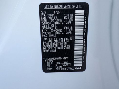 New 2026 INFINITI QX80 SPORT w/ Sport Exterior Package image 37