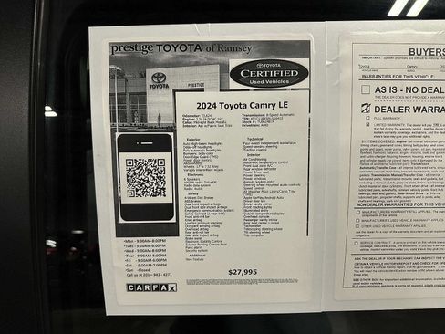Used 2024 Toyota Camry LE AWD/4WD image 13