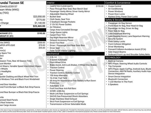 Used 2020 Hyundai Tucson SE w/ Cargo Package FWD image 26