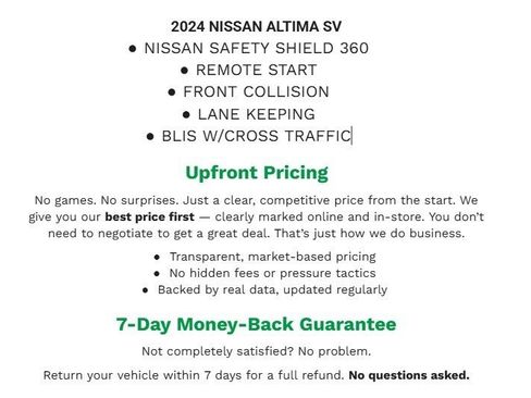 Used 2024 Nissan Altima 2.5 SV image 2