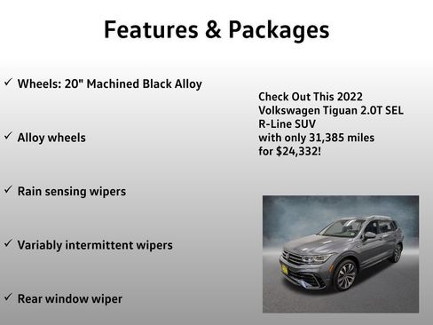 Used 2022 Volkswagen Tiguan SEL R-Line AWD/4WD image 21