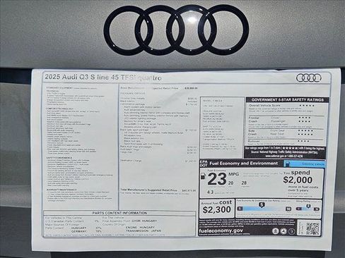New 2025 Audi Q3 2.0T Premium image 17