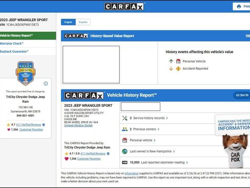 Used 2023 Jeep Wrangler Sport image 11