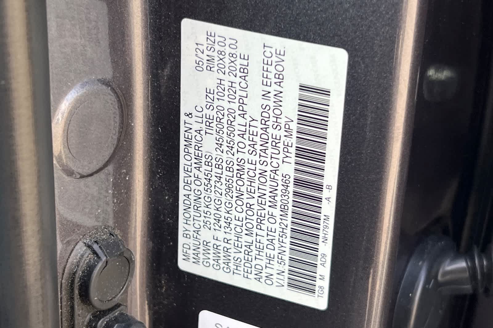 Used 2021 Honda Pilot Special Edition image 34