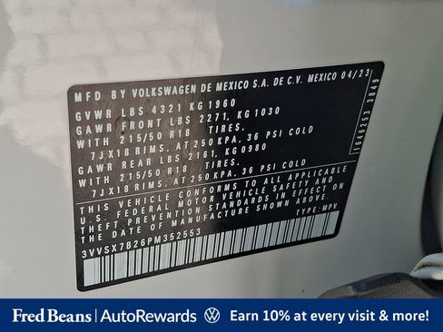 Certified 2023 Volkswagen Taos SE w/ Black Wheel Package FWD image 32