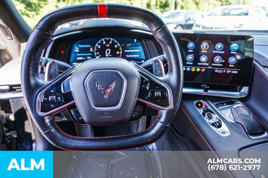 Used 2021 Chevrolet Corvette Stingray Coupe w/ Engine Appearance Package RWD image 28