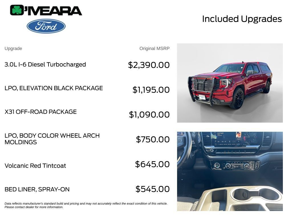 Used 2023 GMC Sierra 1500 Elevation w/ LPO, Elevation Black Package AWD/4WD image 4
