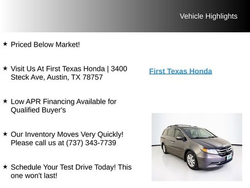 Used 2015 Honda Odyssey EX-L image 9